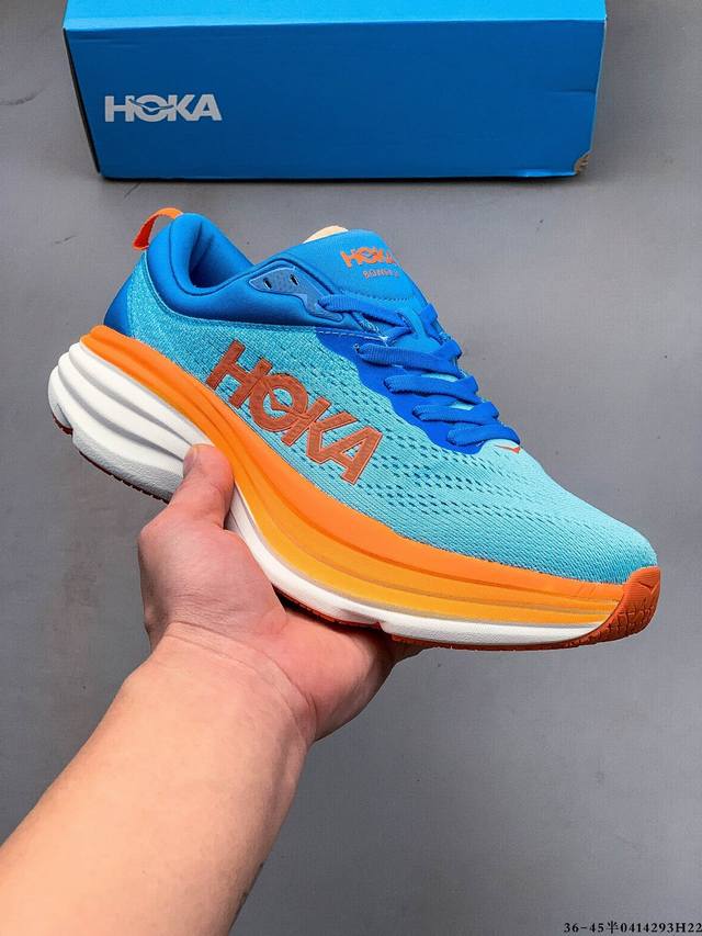 Hoka One One M Bondi 8 Low-Top Running Shoethe Bondi Takes A Bold Step Forward T