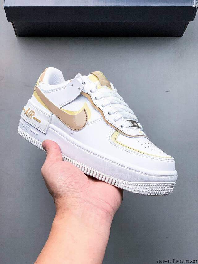 Collection Corporate-Level Top Layer! Nike Air Force 1 Shadow Spliced With Macar