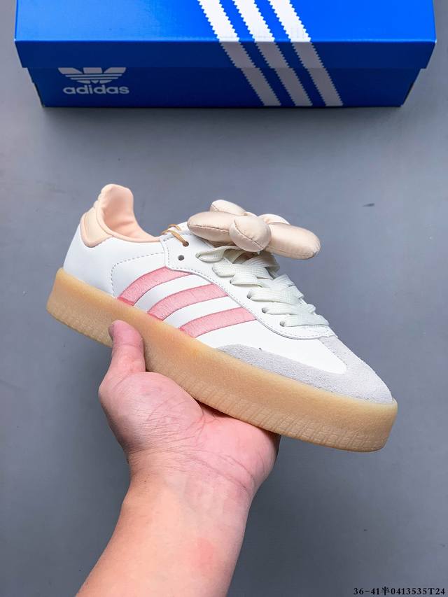 Company Level! Adidas Samba Xlg Thick-Soled Low-Top Retro Sneakers 0413535T24