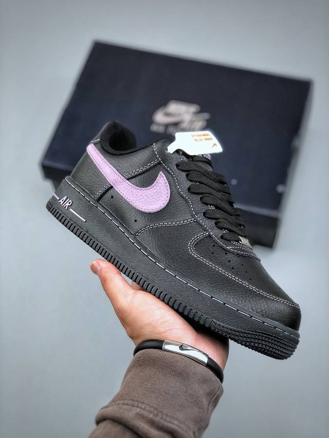Today's Welfare Nike Air Force 1 Low Black And Pink Air Force One Low-Top Casual