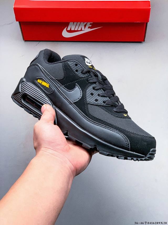 Company Level! Nike Wmns Nike Air Max 90 Oreo Half Palm Air Cushion Full Leather