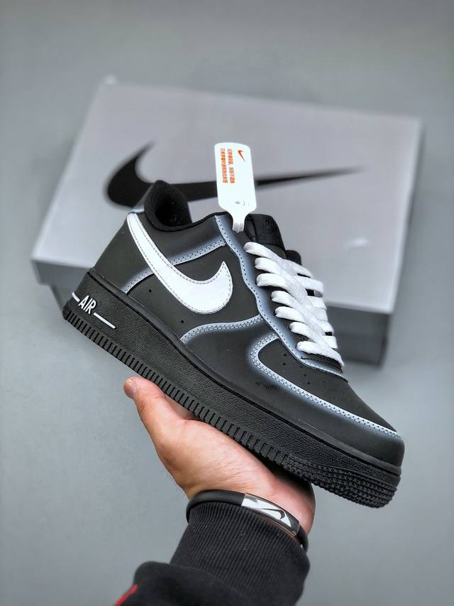 Nike Air Force 1'07 Low Dark Night Ghost Air Force One Low-Top Casual Shoes Dd89