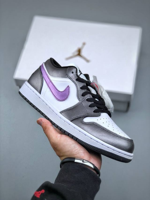 Air Jordan 1 Low Panda Aj1 Jordan 1 "Beige Brown Gray" Low-Top Culture Casual Sn