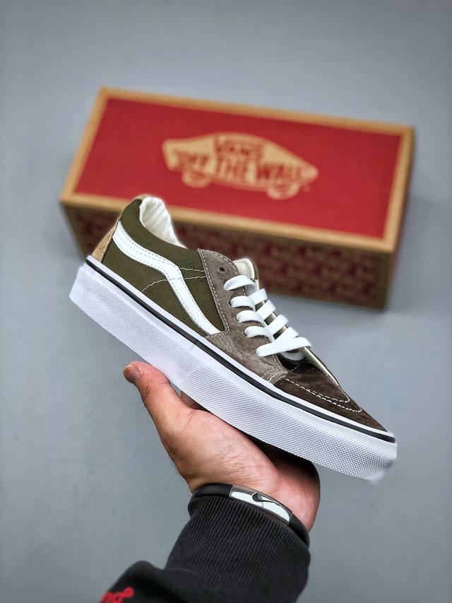 The Same Style Of Shawn Yue's Vans Sk8-Low Brown And Green Stitching Is Here! Va