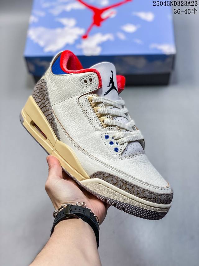 Company-Level Air Jordan 3 Retro Aj3 Jordan 3 Retro Casual Sports Culture Basket