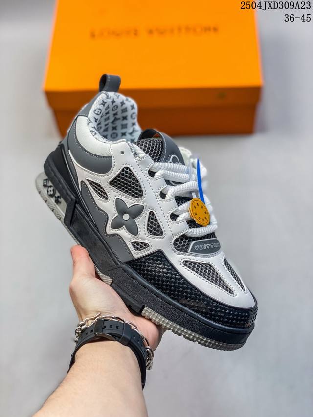 New Lv Louis Vuitton Trainer Sneaker Low Casual Sports Culture All-Match Sneaker