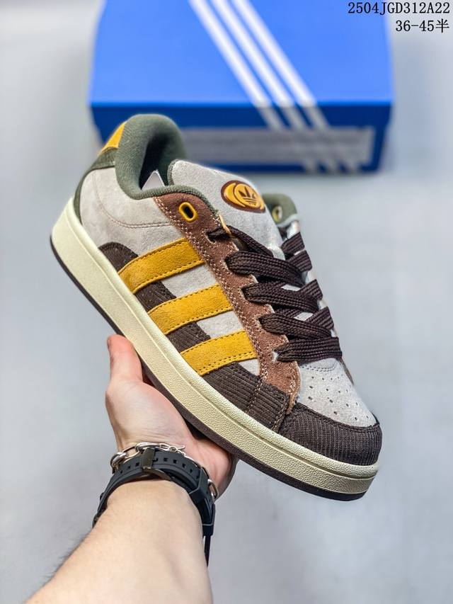 Company-Level Genuine Label With Half Size! Adidas Campus 00S Color-Blocked Retr