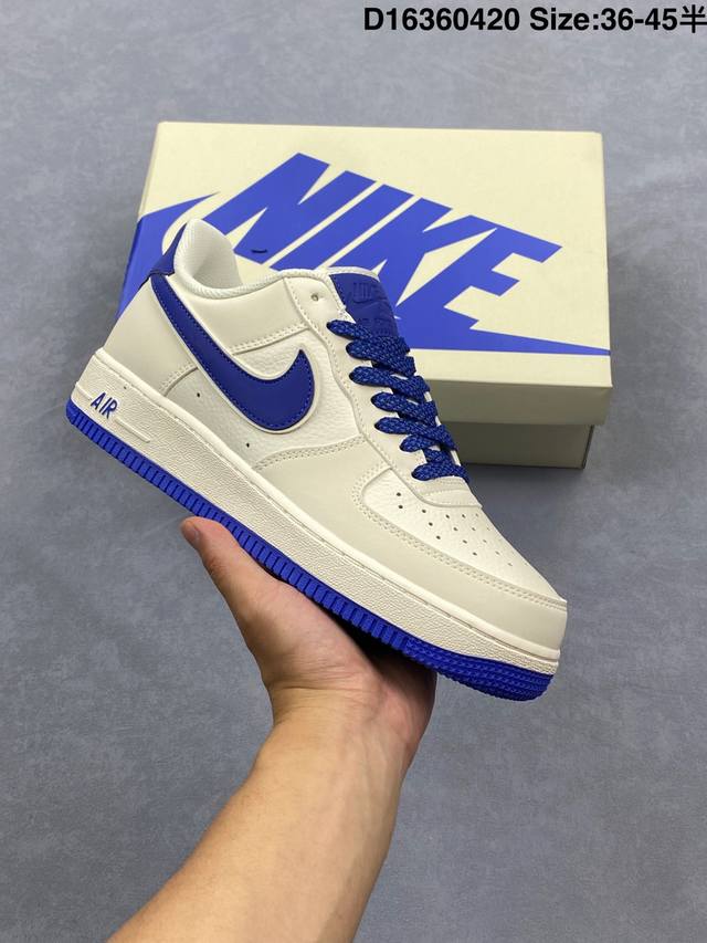 Company-Level Nike Air Force 1 Low '07 Low-Top Air Force One Casual Sneakers For
