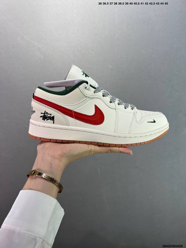 Corporate-Level Nike Air Jordan 1 Low Custom Color Matching Custom Aj Joint-High
