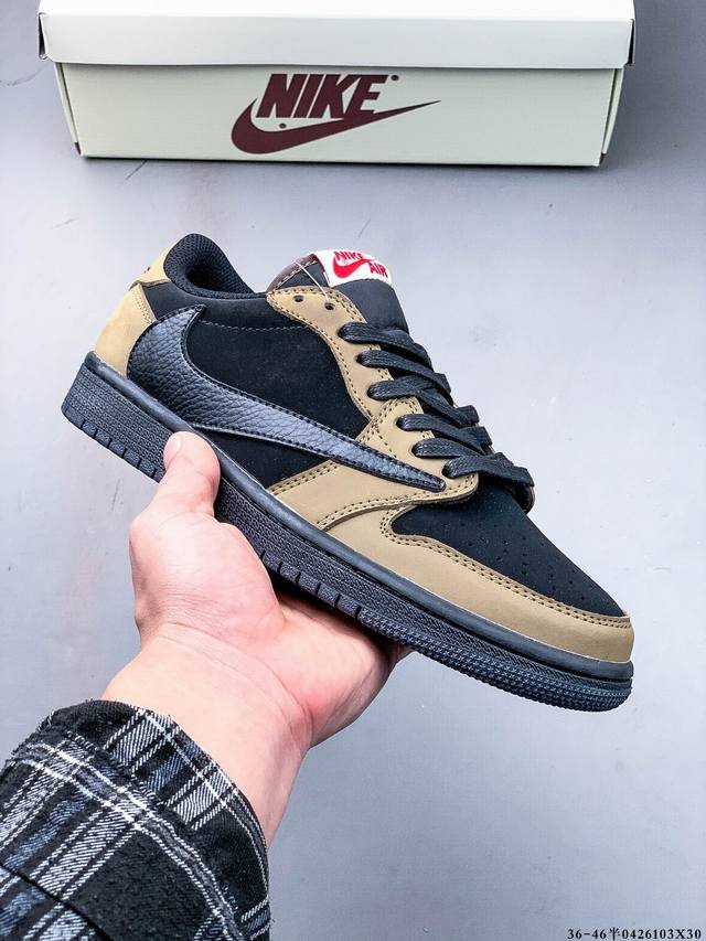 Company-Level First Layer! Nike Air Jordan 1 Low Aj1 Qiao 1 Inverted Hook Low-To