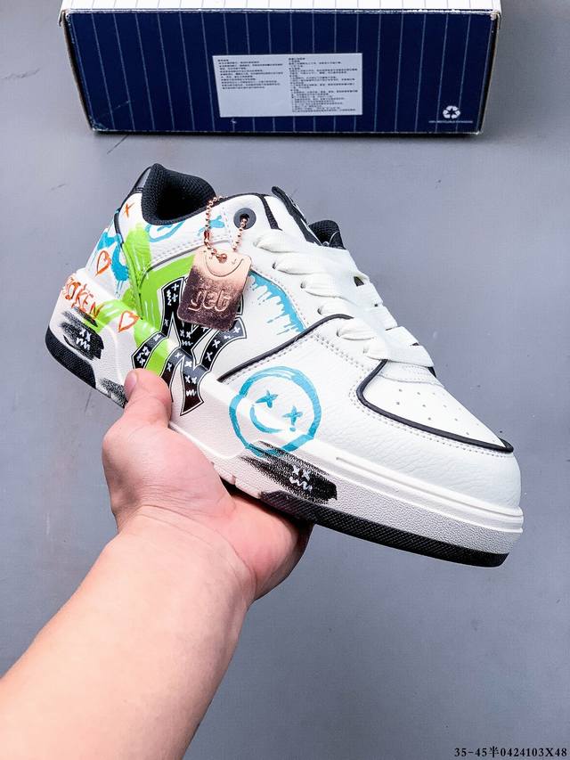 Company Level [Customized Sneakers] Mlb New York Yankees Trend Code Street Graff