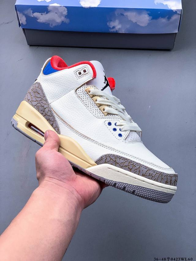 Pure Original Version! Original Box Top Layer Leather Jordan Air Jordan 3 Retro