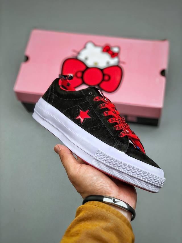 Converse One Star Pro Black And Red Converse Official Kimura Retro Casual Skateb