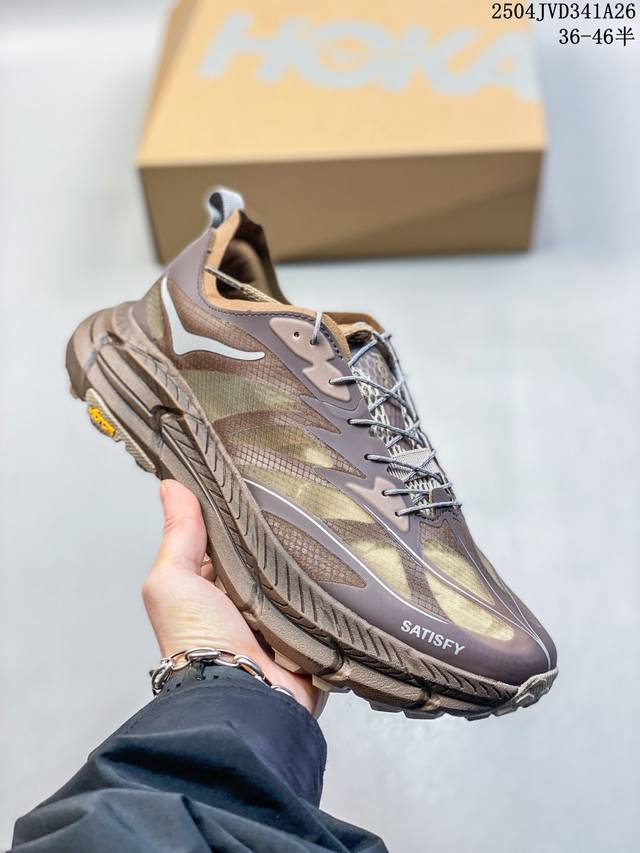 Company Genuine Half Size Hoka One One Mafate Speed 4 Lite Low-Top Breathable Sh