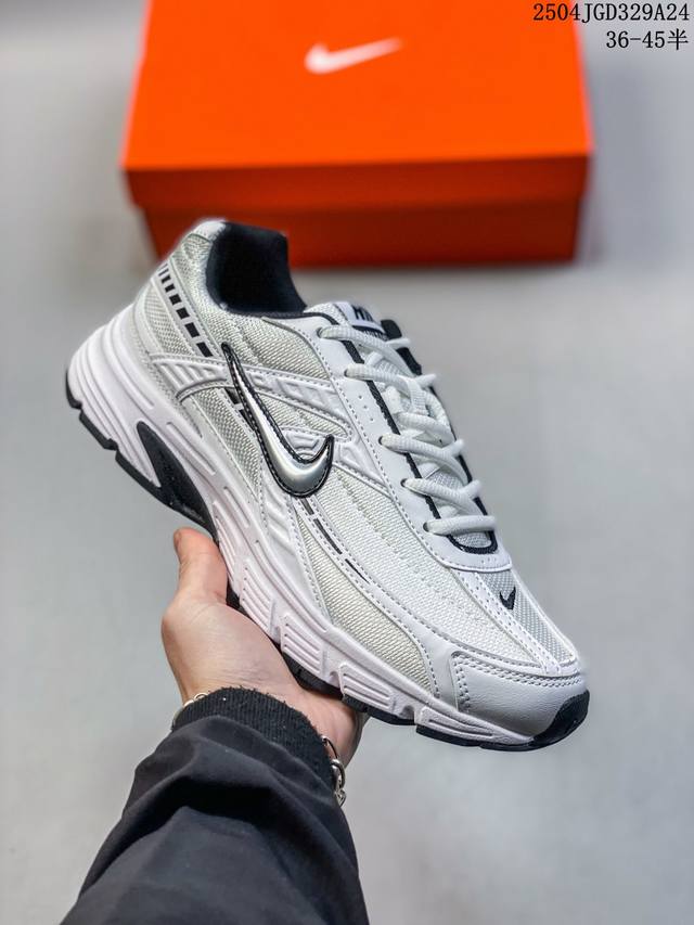 Genuine Label With Half Size Nike Intiator Black And White Retro Casual Dad Shoe