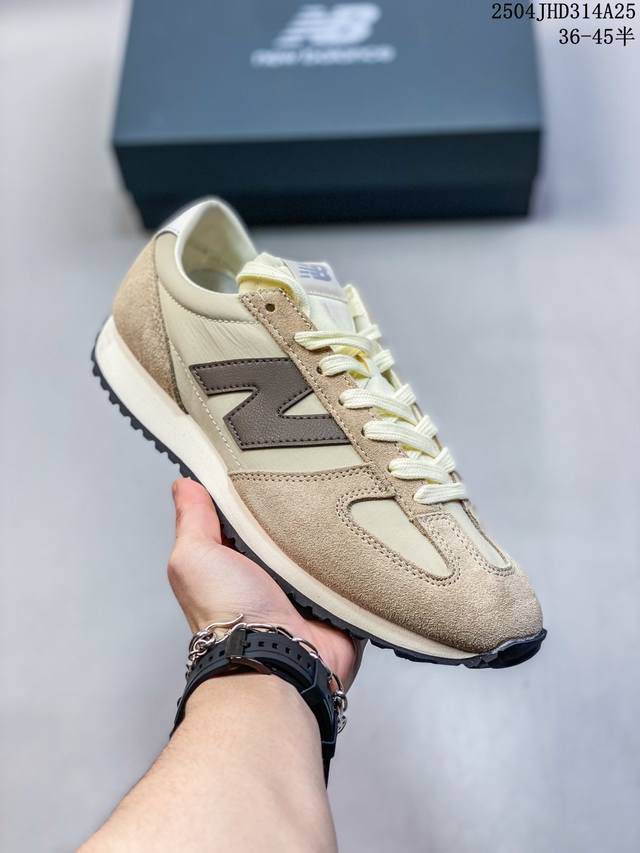 New Balance Nb 471 Fabric Cow Split Leather Retro Fashion Non-Slip Wear-Resistan