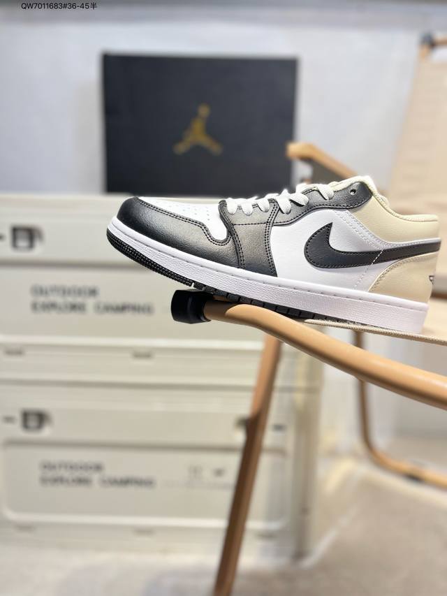 Company-Level Top-Layer Leather Jordan Air Jordan 1 Low Aj1 Low-Top Series Baske