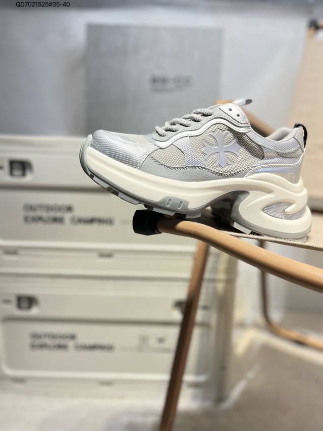 Gg-Cc Chunky Low White Deer Same Style Unique Star New Ggcc Low-Top Retro Thick-