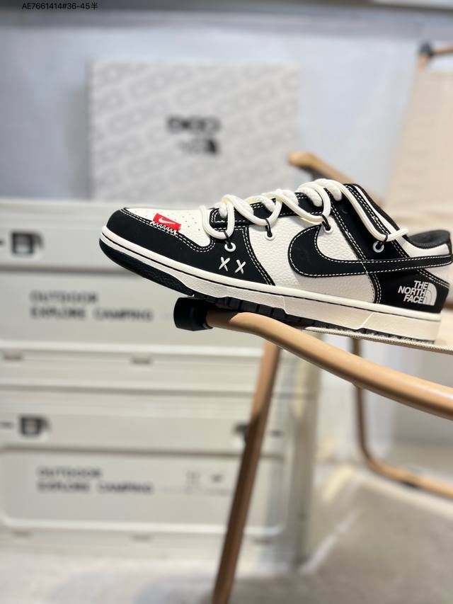Nike Sb Dunk Low "North Face" Anniversary High-End Custom Low-Top Casual Shoes C