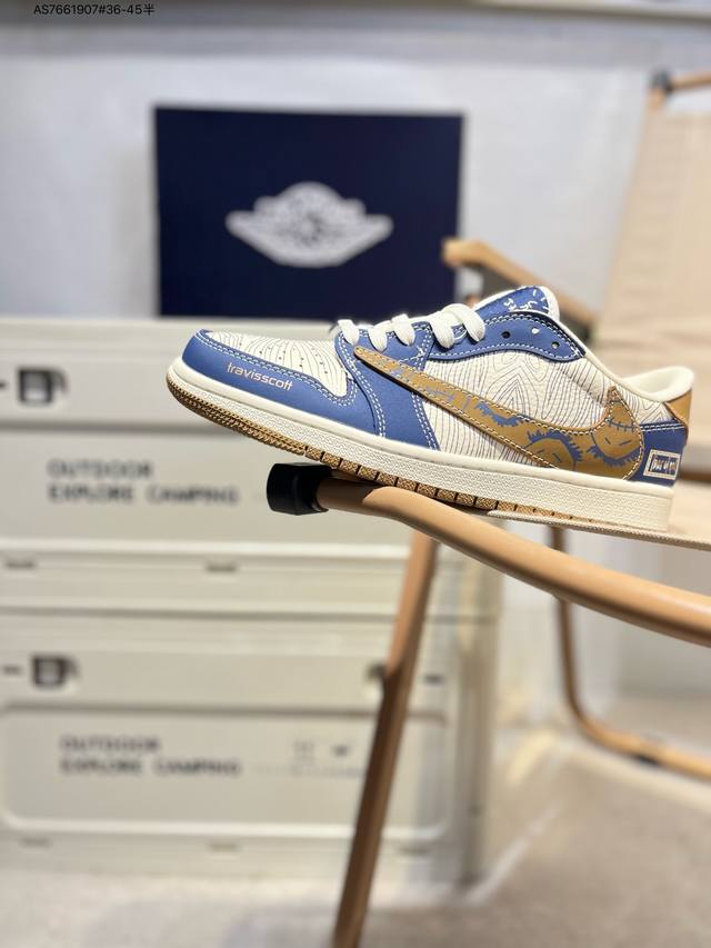 Company-Level Top-Layer Leather Jordan Air Jordan 1 Low Aj1 Low-Top Series Baske