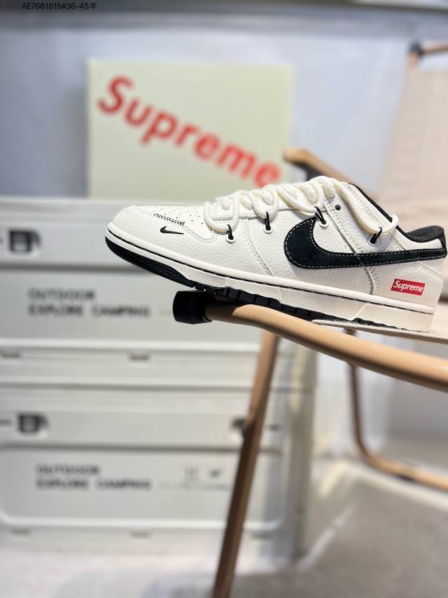 Nike Sb Dunk Low "Supreme Joint" Anniversary High-End Custom Low-Top Casual Shoe