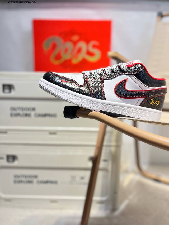 Company-Level Top-Layer Leather Jordan Air Jordan 1 Low Aj1 Low-Top Series Baske