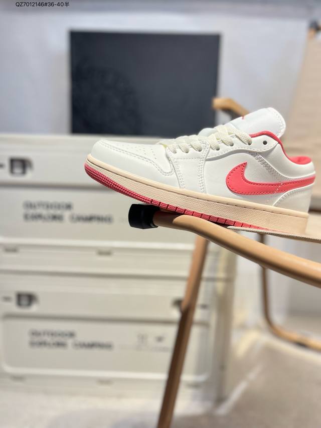 Company-Level Top-Layer Leather Jordan Air Jordan 1 Low Aj1 Low-Top Series Baske