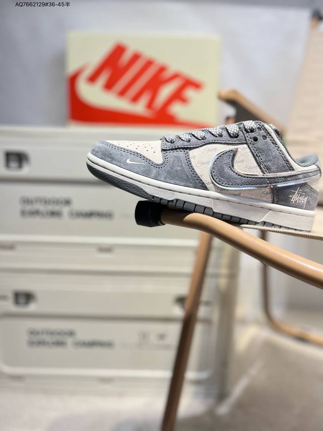 Nike Sb Dunk Low "Stussy Joint" Anniversary High-End Custom Low-Top Casual Shoes