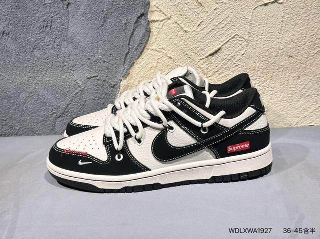 Nike Joint Nike Dunk Low Lthr Ow Deconstructed Lace-Up Skateboard Shoes Sb Serie