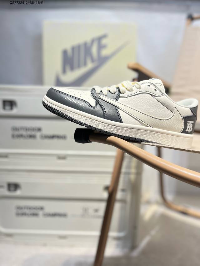 Company-Level Top-Layer Leather Jordan Air Jordan 1 Low Aj1 Low-Top Series Baske
