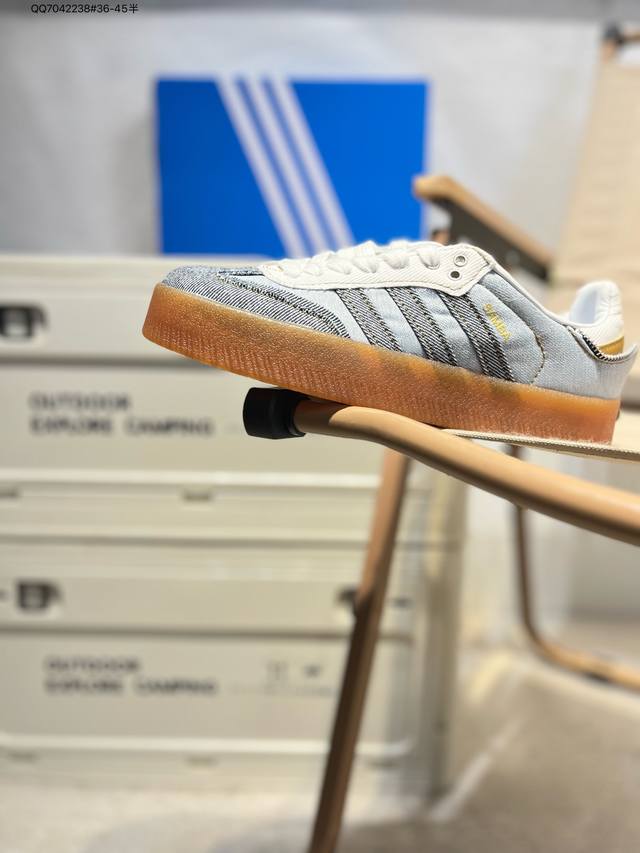 Adidas Originals Wb Pony Tonal Samba Og Thick-Soled Samba Series Gentleman Germa