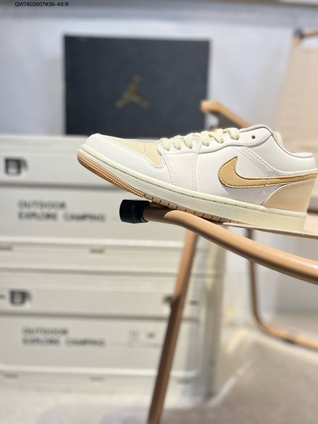 Company-Level Top-Layer Leather Jordan Air Jordan 1 Low Aj1 Low-Top Series Baske