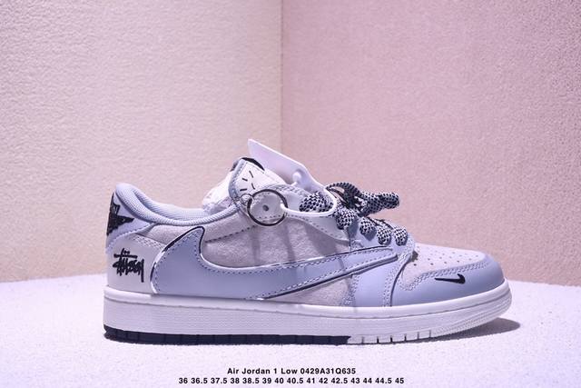 Travis Scott X Fragment Design X Jordan Air Jordan 1 Low Og Sp Stussy Collaborat