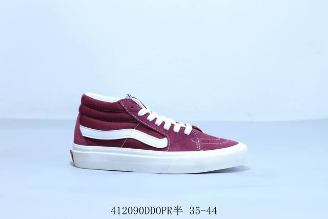 Vans Vault Og Sk8-Mid High-Top Vans Official Premium Line Minimalist Casual Canv