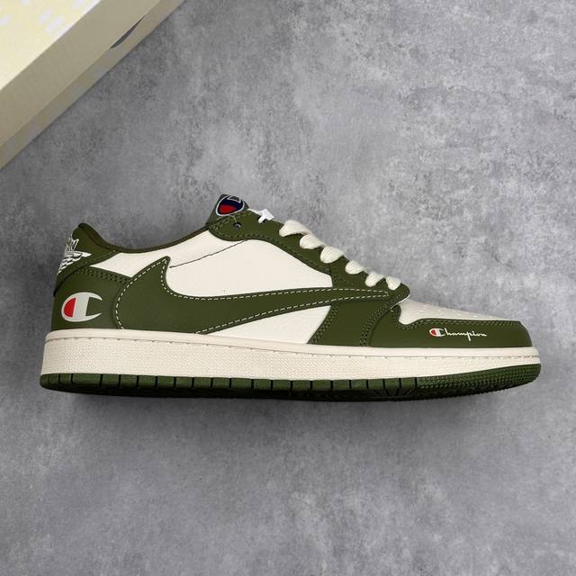 Local Core Private Champion X Travis Scott X Air Jordan 1 Low Champion X Aj1 Low