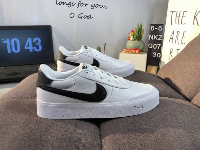 Pure Original New Court Shot White And Black Mini Swoosh Retro Low-Top Unisex Sk