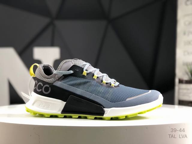 Ecco Men's Sports Shoes Genuine Leather Breathable Casual Anti-Slip Running Shoe