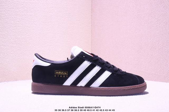 Adidas Originals Stadt Retro Durable Breathable Low-Top T-Toe Casual Skate Shoes