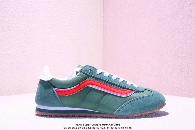 Company-Level Vans Super Lowpro Retro Thin-Soled T-Toe Sports Shoes Vans' Newly