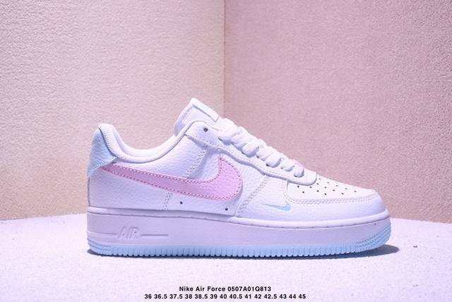 Nike Air Force 1 Low '07 Air Force 1 Low-Top Casual Skate Shoes Custom Leather O