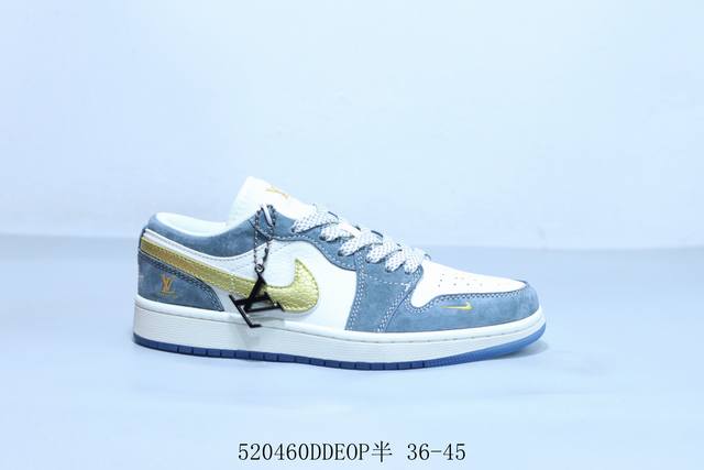 Jordan Air Jordan 1 Low Aj1 Jordan 1 Low-Top Retro Cultural Casual Sports Basket