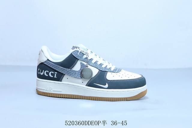 Nike Air Force 1 Af1 Nike Low-Top Air Force One Casual Skateboard Shoes Gucci Pr