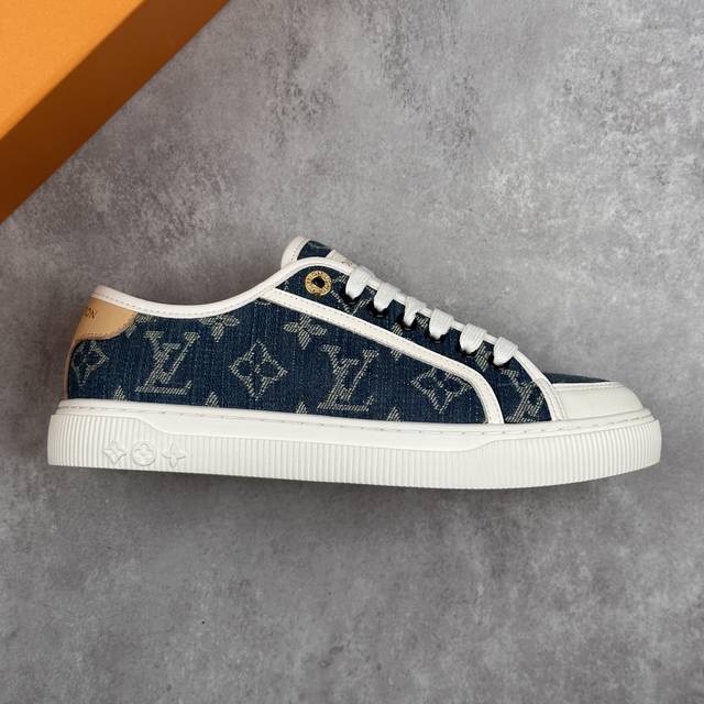 Local Core Private Lv 2025 Ss Latest Lagoon Series Denim Canvas Embossed Casual