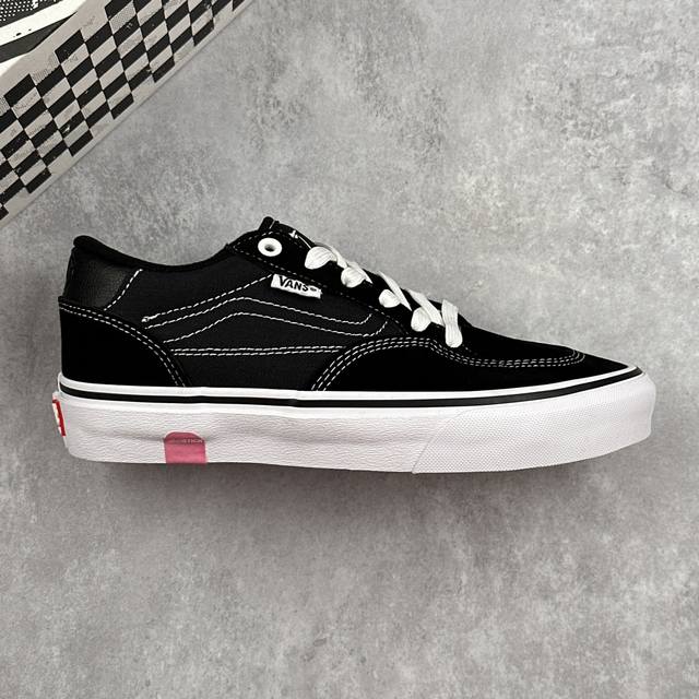 Local Core Private Vans Skate Rowan Pro Black And White Classic Versatile Lightw