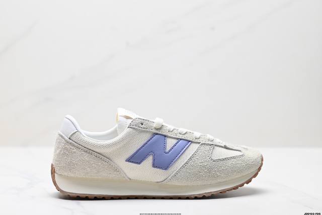 Authentic New Balance Nb 471 Series Fabric Cowhide Leather Retro Fashion Slip-Re