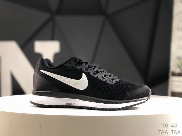 Nike Moon Zoom Pegasus 34Th Generation Running Shoes The Upper Is Covered In A M