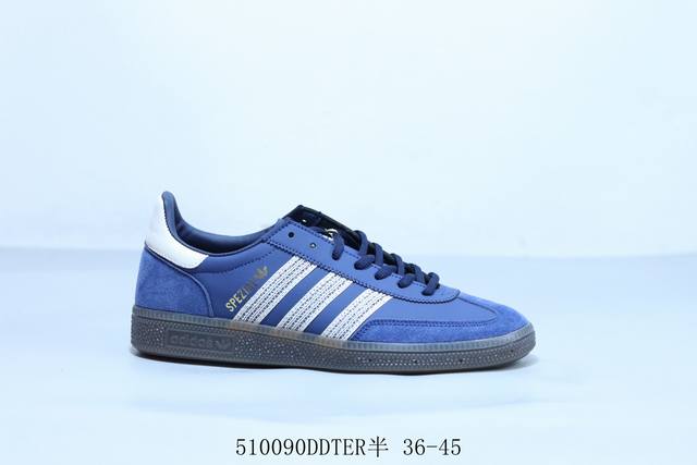 Adidas Spezial Retro Casual Skate Shoes Made Entirely From Pigskin Leather With