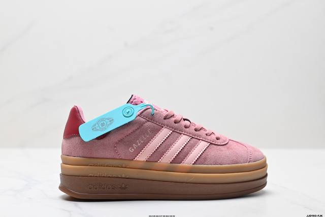 Company-Grade Adidas Gazelle Bold W Low-Top Retro Versatile Casual Sports Sneake