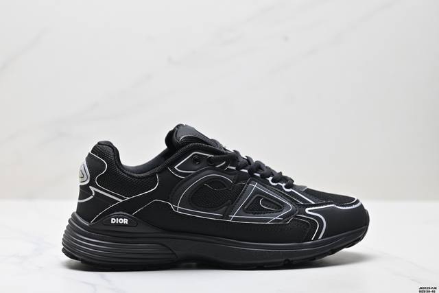Authentic Dior B30 Mesh Fabric Thick Sole Lace-Up Casual Low-Top Sports Shoes Fo