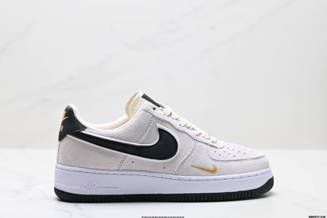 Authentic Nike Air Force 1 '07 Low-Top Casual Sports Sneakers. Featuring Soft, H